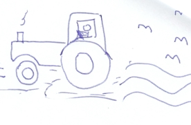 tractor drawing