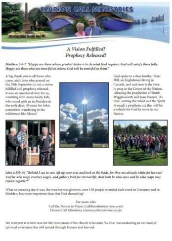 Snip of Clarion Call account of As One