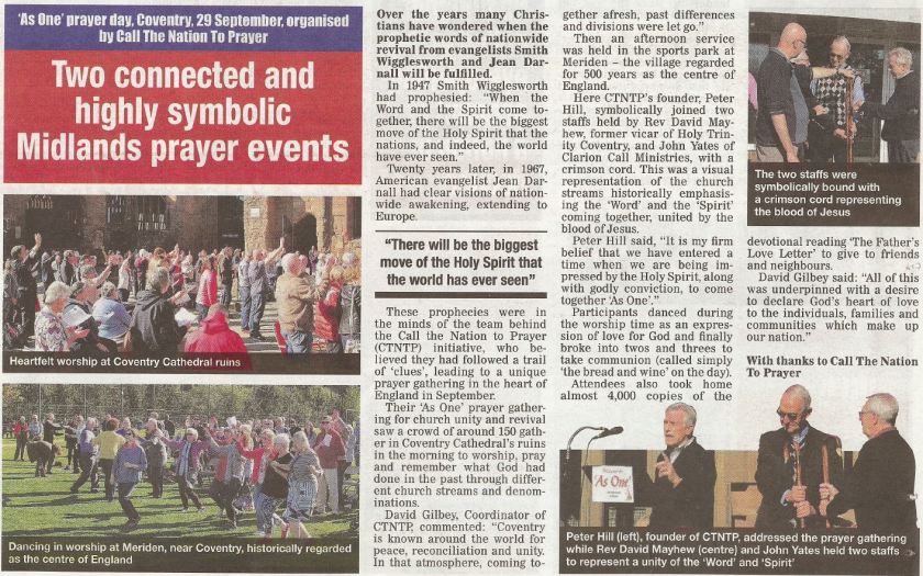 Article re As One from Heart Newspaper Dec 2018- Jan 2019