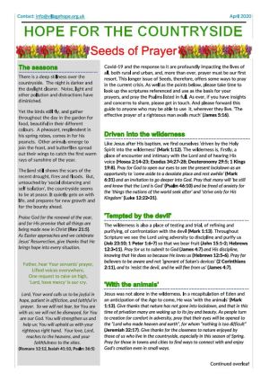 Seeds of Prayer Apr 2020
